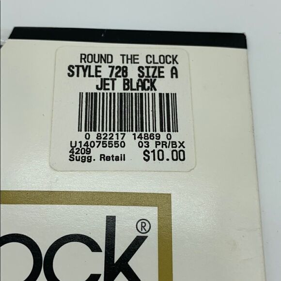 Round The Clock Pantyhose With Diamonds Applique - Picture 4 of 6